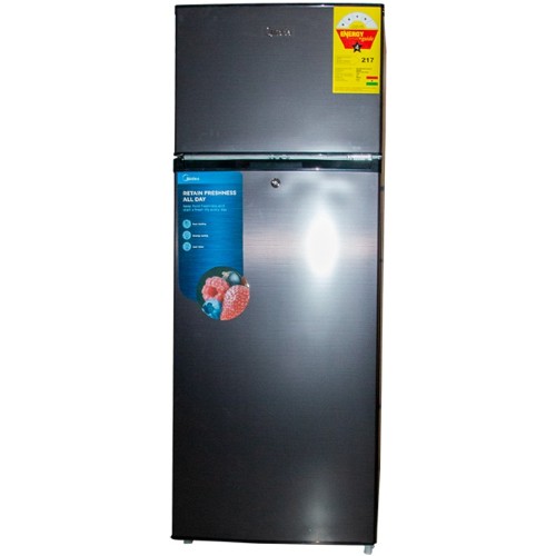 Midea MDRT187FGG28 128 Litres Double Door Frost Free Top Mount Refrigerator