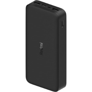 Redmi 20000mAh Fast Charge Power Bank (Black), High capacity of 74 Wh Two-way 18-W fast charge