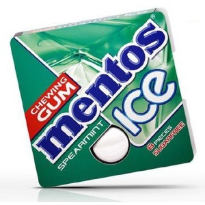 Mentos Spearmint Ice Chewing Gum - 8 Pieces