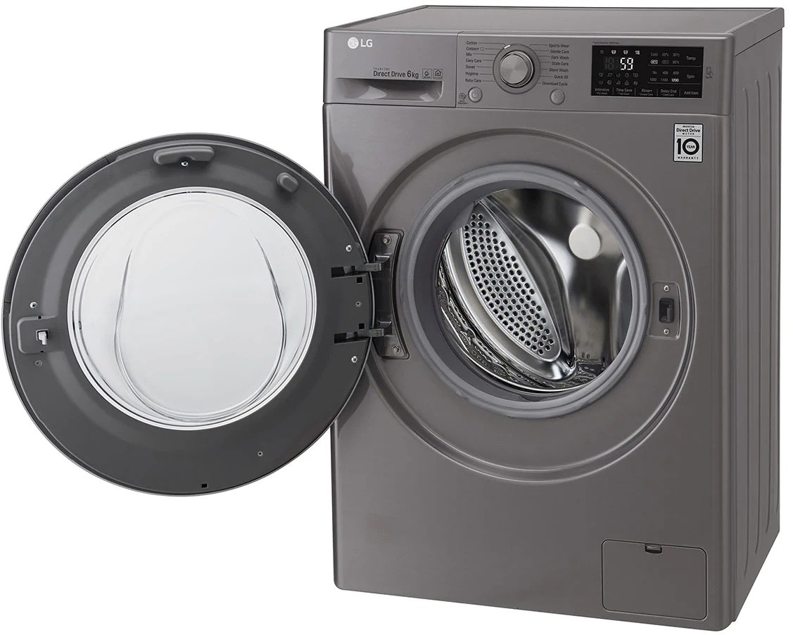 LG F2J5NNP7S 6kg Direct Drive Fully Automatic Front Load Washing ...