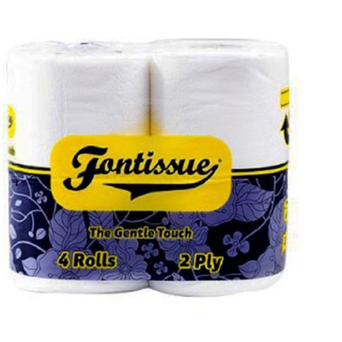 Fontissue Toilet Paper - The Gentle Touch (4 rolls)