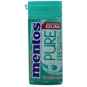 Mentos  Pure Fresh Wintergreen Chewing Gum -18 pieces