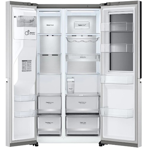 LG GC-X257CSES 674 Litres Side-By-Side, InstaView Door-In-Door Refrigerator with Water Dispenser