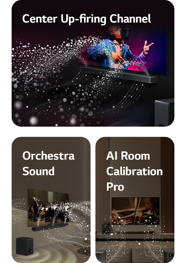 LG Soundbars complete the LG TV experience