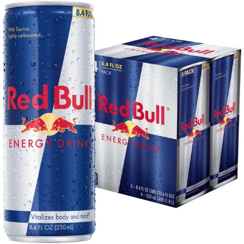 Red Bull 250ml Can Energy Drink (4 Pack)