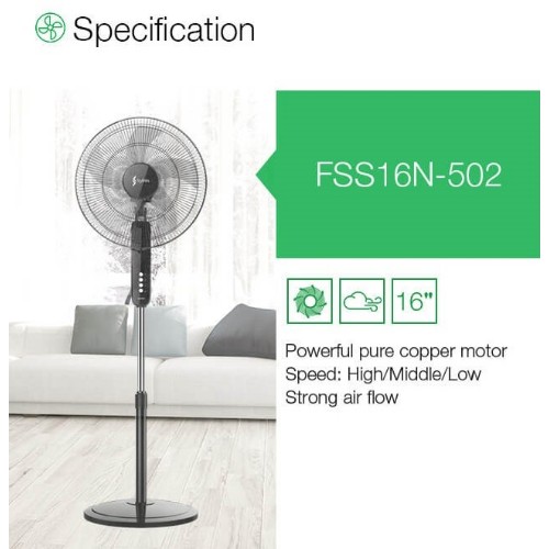 Syinix FSS16R-502 Standing Fan with Remote control