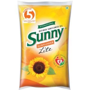 Sunny Refined Lite Sunflower Cooking Oil - 1 Litre