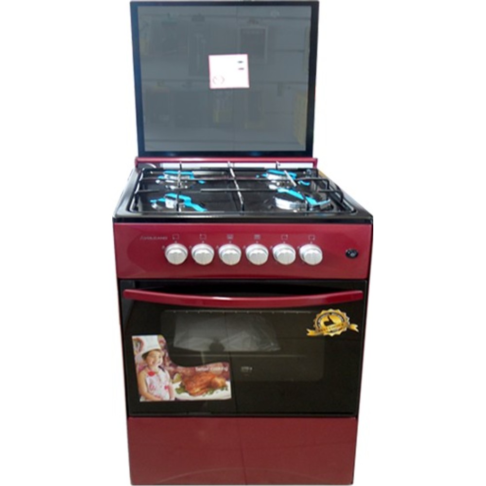 Volcano 5cbr Gl 4 Burners 50x50 Gas Stove With Grill And Oven Cedishop 0362