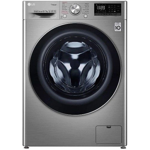 LG F4V5RGP2T 10kg Washer & 7kg Dryer Fully Automatic Front Load Washing machine with Steam and ThinQ