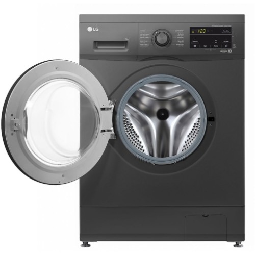 LG F2J3QYL6J 7kg Front Load Washing Machine With Inverter Direct Drive™ Motor, Smart Diagnosis