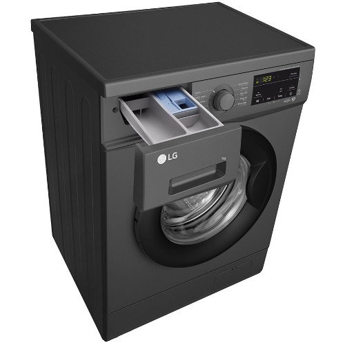 LG F2J3QYL6J 7kg Front Load Washing Machine With Inverter Direct Drive™ Motor, Smart Diagnosis