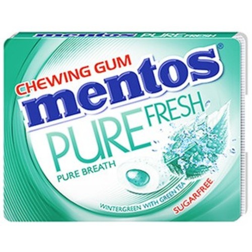 Mentos Pure Fresh Wintergreen Chewing Gum - 8 Pieces