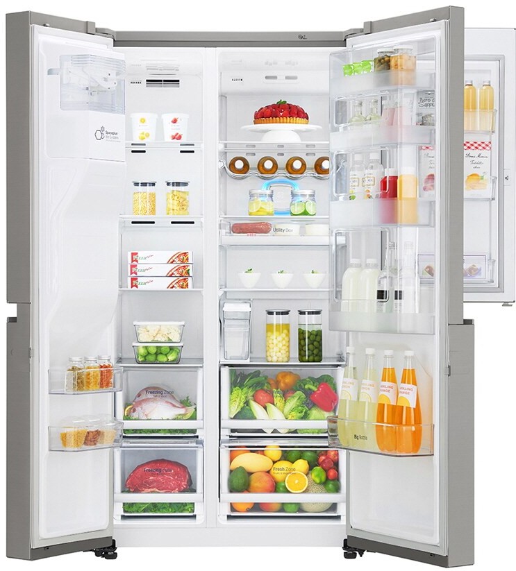 LG GCJ337CSAL 869 Litres Mega SideBySide, DoorInDoor Refrigerator