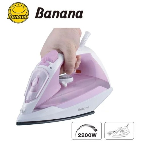 Banana BRS221 Steam Iron with Non-stick Soleplate