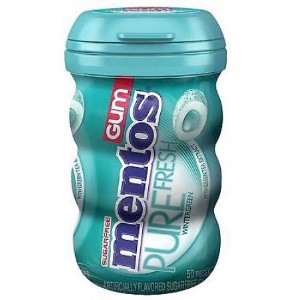 Mentos Pure Fresh Wintergreen Chewing Gum - 35 pieces