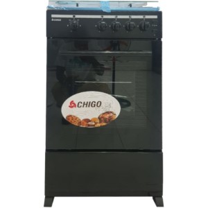 Chigo F5402-ILG-IB 4 Burner 50x50 Stove with Oven and Grill - Black