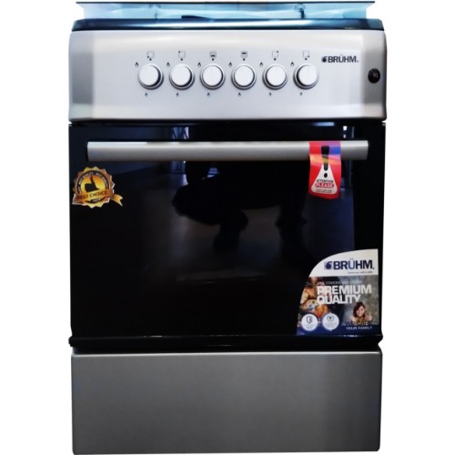 Bruhm BGC-6640G2 4 Burners 60x60 Gas Stove With Oven and Grill