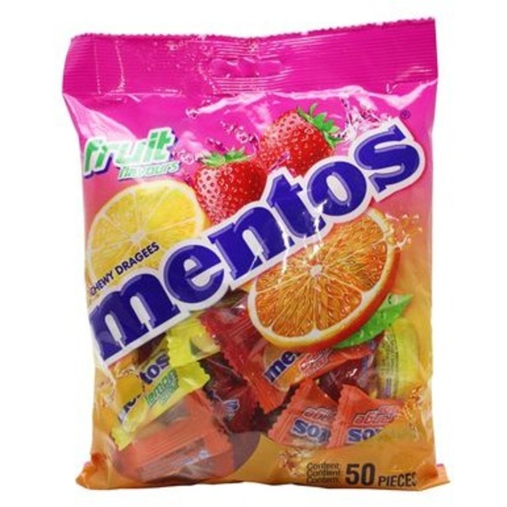 Mentos Mono Fruit Chewing Gum - 50 pcs - CEDISHOP