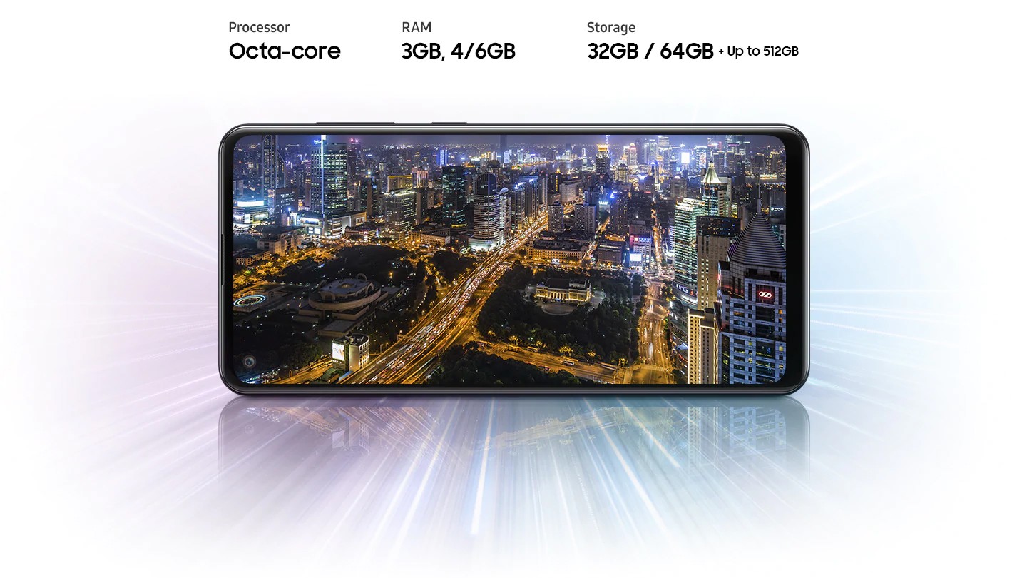 samsung galaxy a21s ram and storage