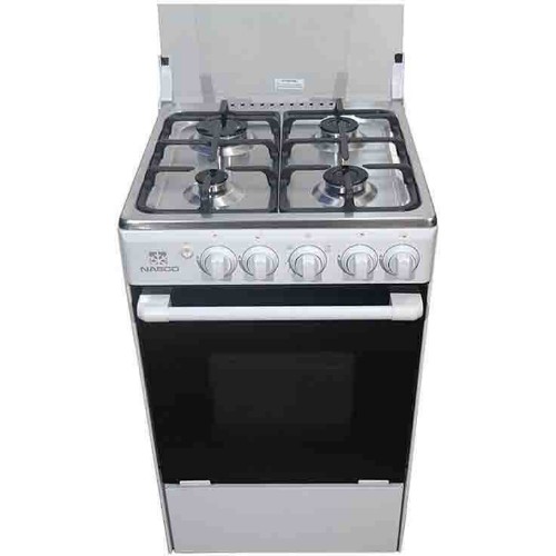 Nasco NASGC-BME50I 4 Burner 50x55cm Gas Cooker with Oven & Grill