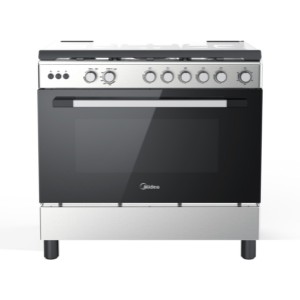 Midea LMG90030 90x60cm, 5 Gas Burner Cooker with Oven and Grill