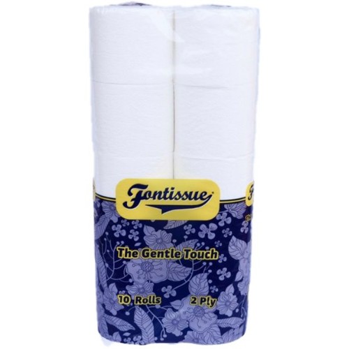 Fontissue Toilet Paper - The Gentle Touch (10 rolls)