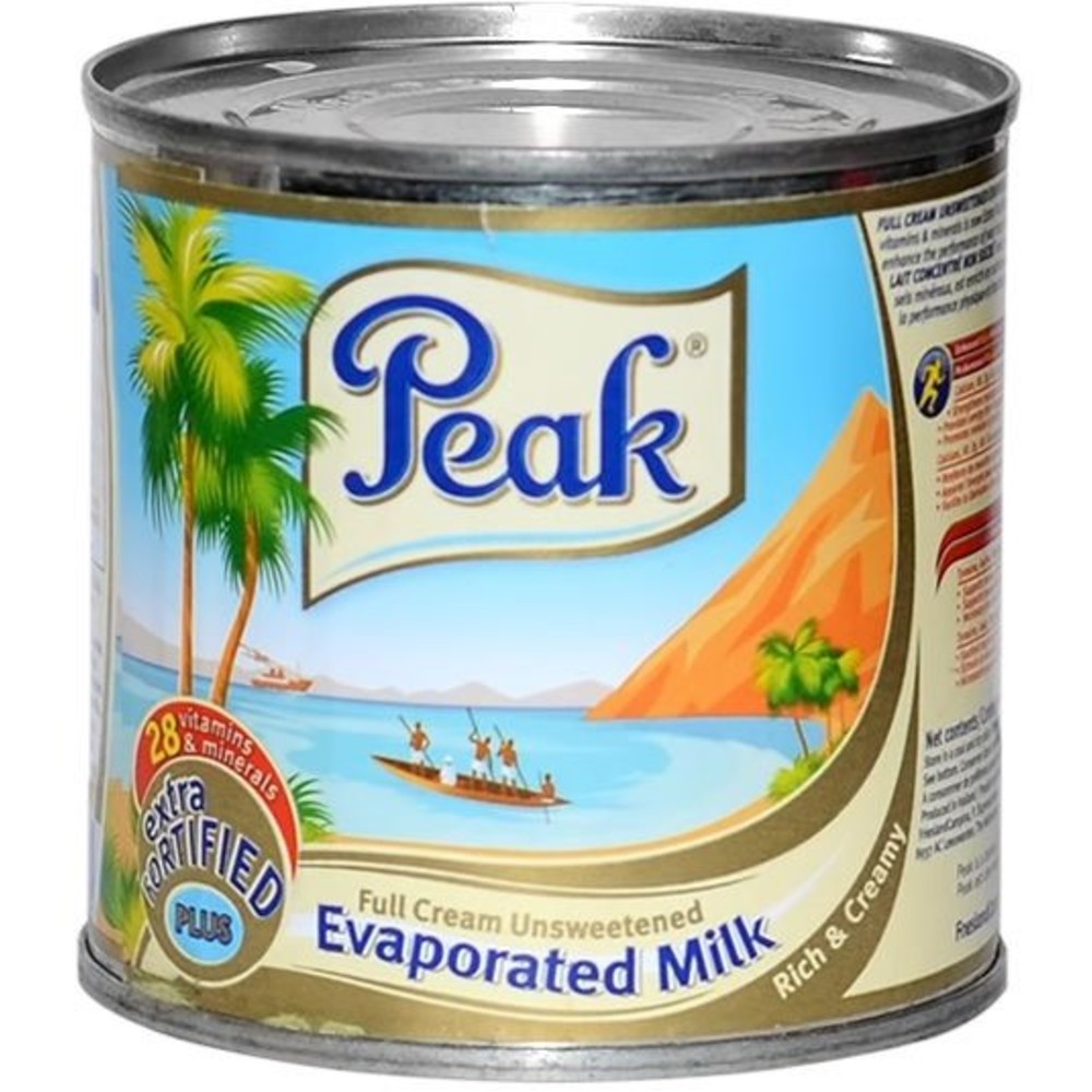 Peak Full Cream Evaporated Milk (Unsweetened) - 160g - CEDISHOP