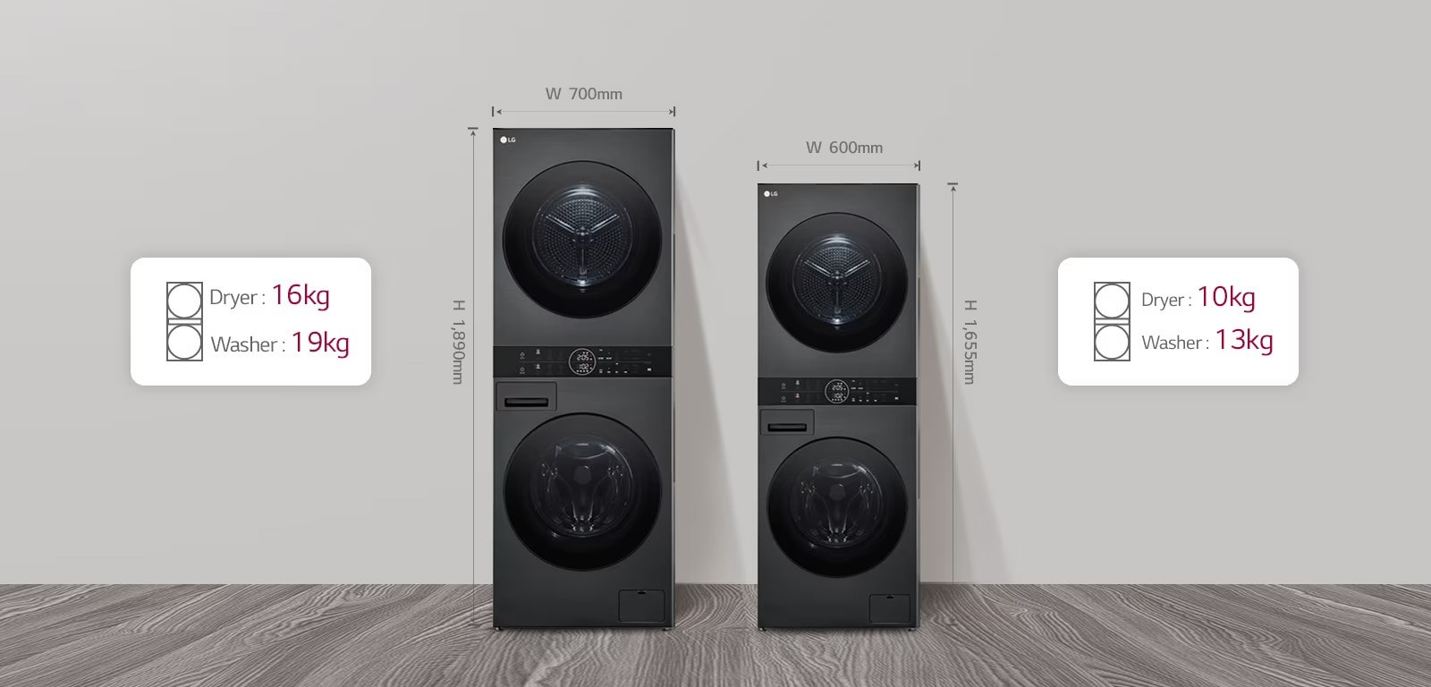 Choose the WashTower™ that Fits Your Space