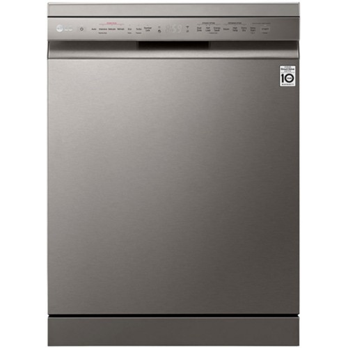 LG DFB425FP QuadWash Steam Dishwasher, 14 Place Settings, EasyRack Plus, Inverter Direct Drive,