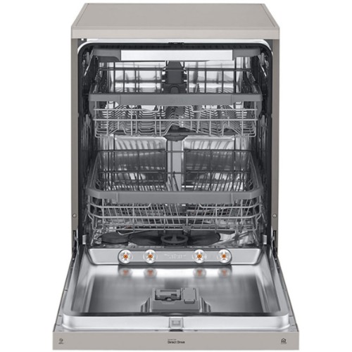 LG DFB425FP QuadWash Steam Dishwasher, 14 Place Settings, EasyRack Plus, Inverter Direct Drive,