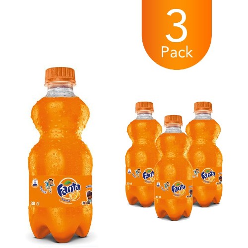 Fanta Orange 300ml Bottle Drink (3 Pack)