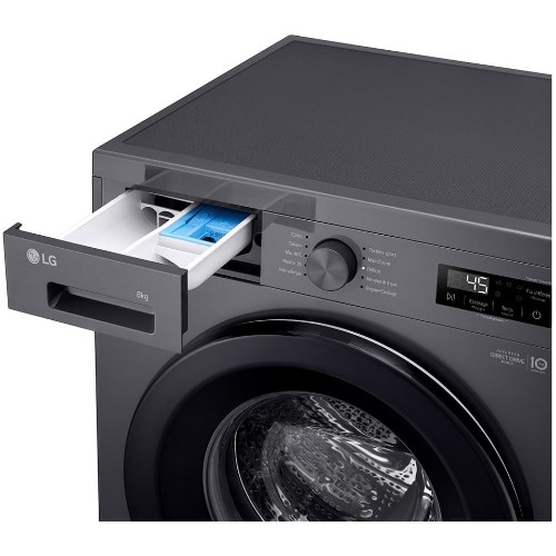 LG F2Y1HYP6J 7KG Front Load Washing Machine With 6 Motion Direct Drive™, Steam+ and Smart Diagnosis™